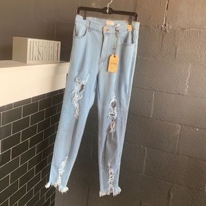 Denim jeans. Available in different sizes